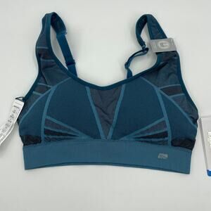 New MARIKA Sports Bra Size M Leah Ink Pullover Seamless Adjustable Straps